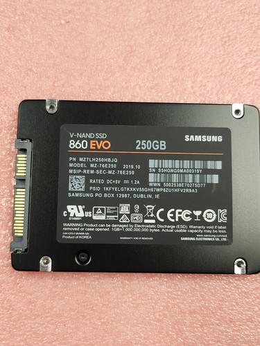 Barely used samsung 860evo - samsung,
