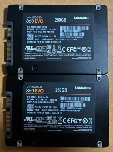 Two samsung 860 evo 250gb - two,
